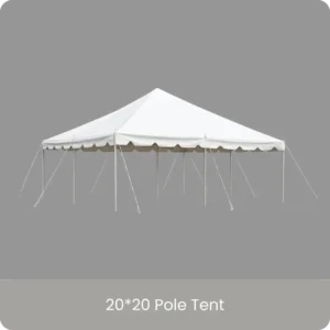 Ten Table and Chair 20X20 Pole Tent