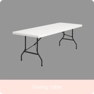 Ten Table and Chair Folding Table